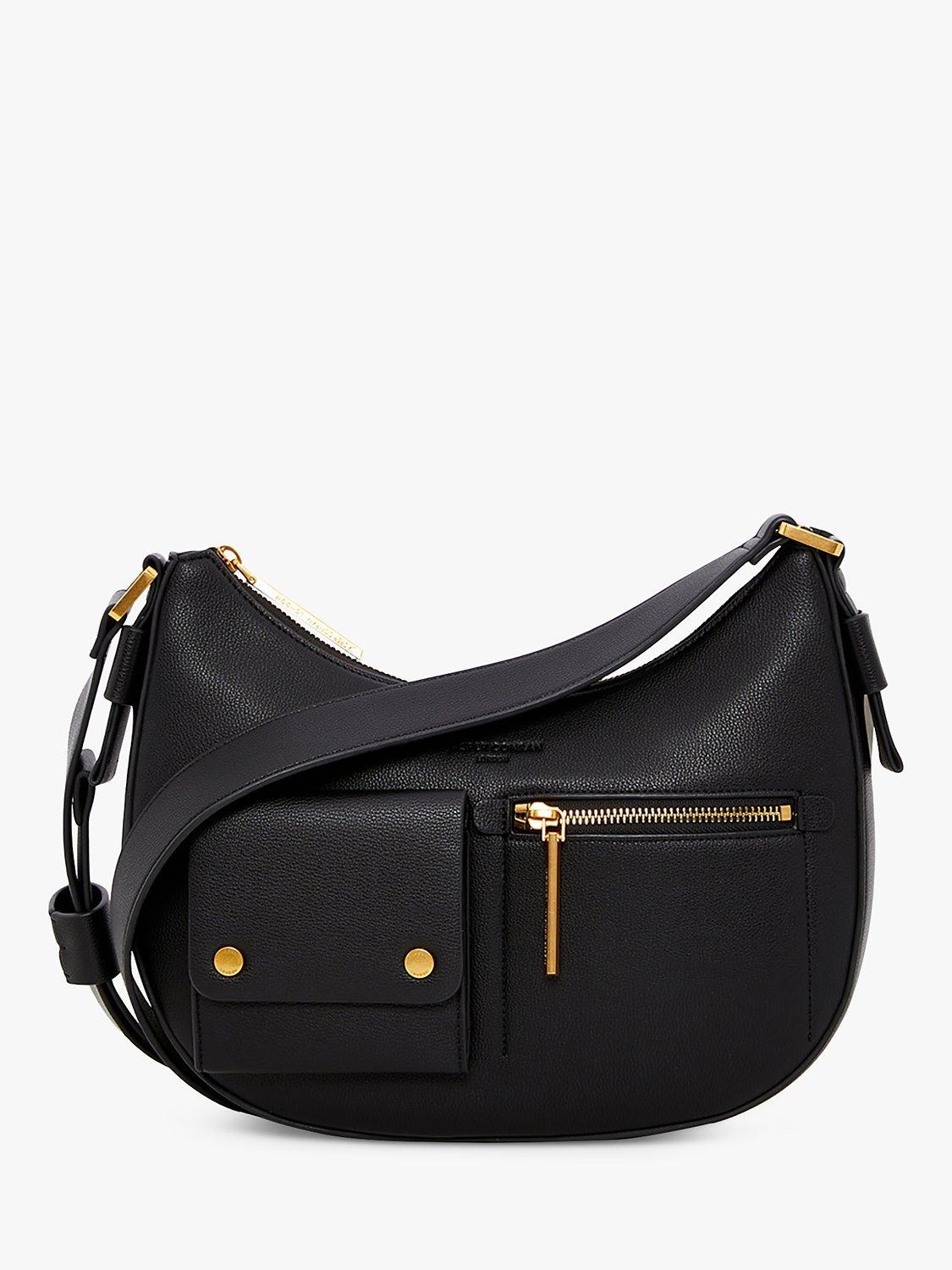 Product image 1 of 5, which shows Jasper Conran Dahlia Scoop Shoulder Bag, Black