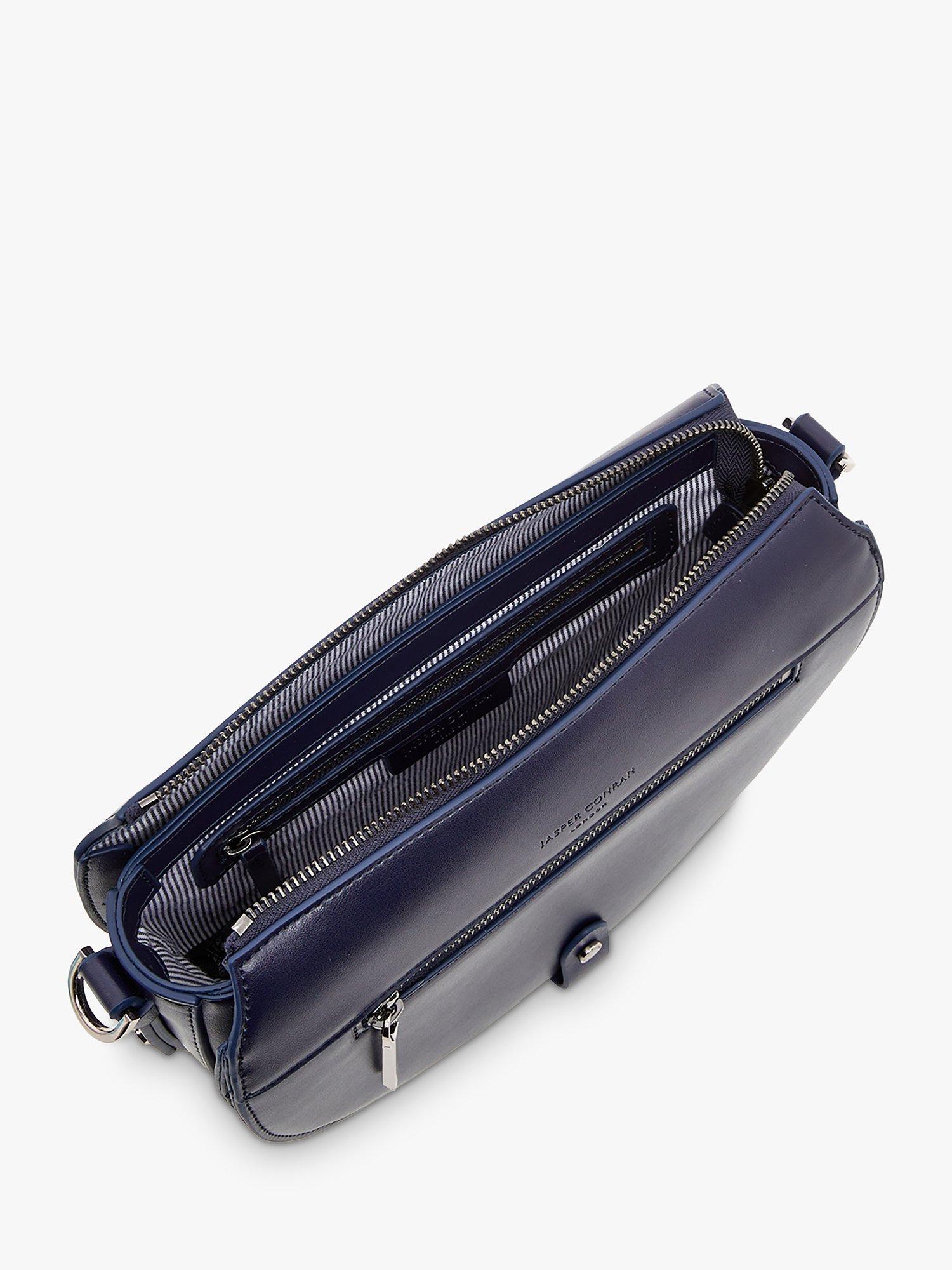 Product image 4 of 5, which shows Jasper Conran London Dahlia Saddle Bag, Navy
