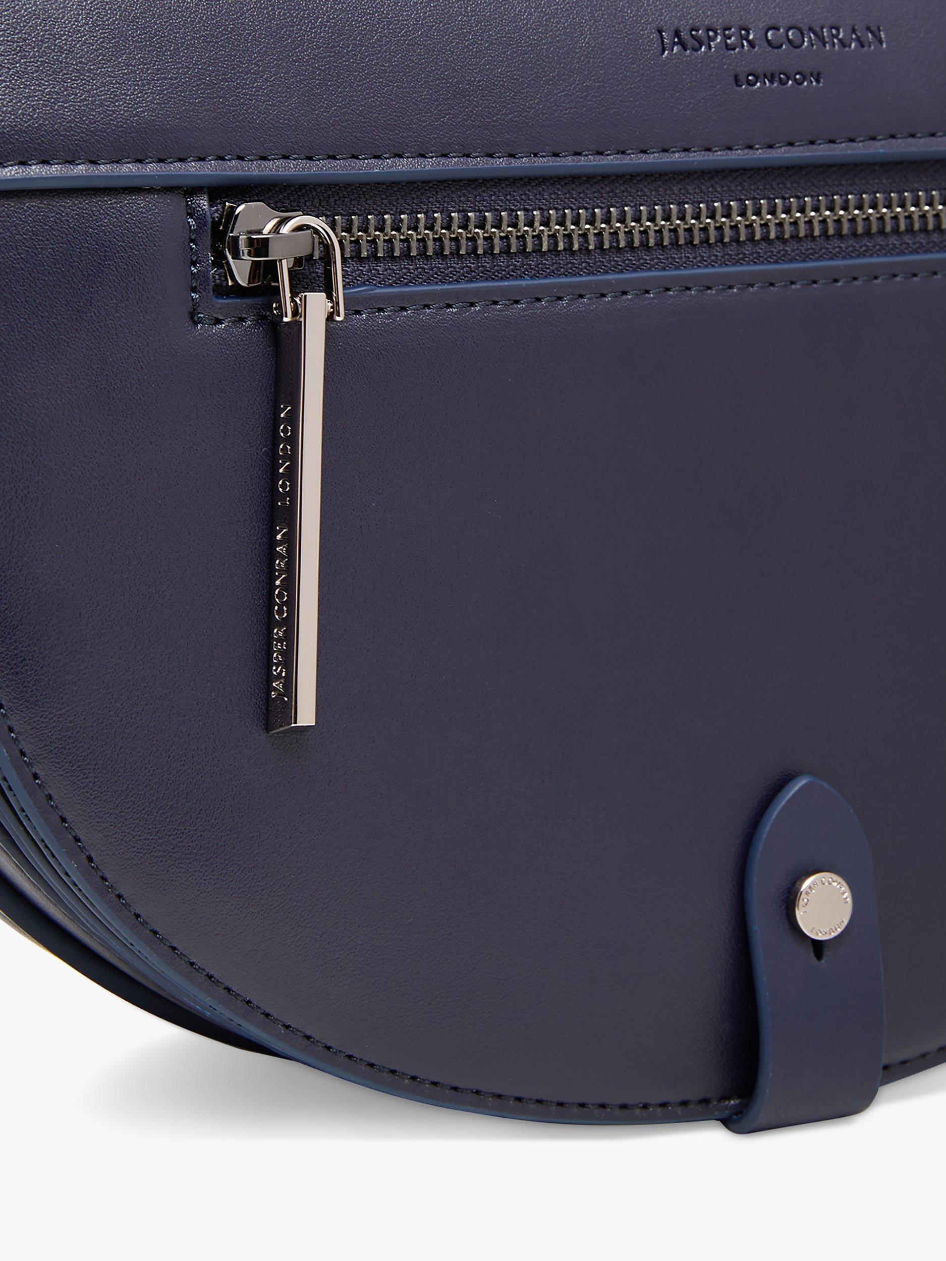 Product image 5 of 5, which shows Jasper Conran London Dahlia Saddle Bag, Navy