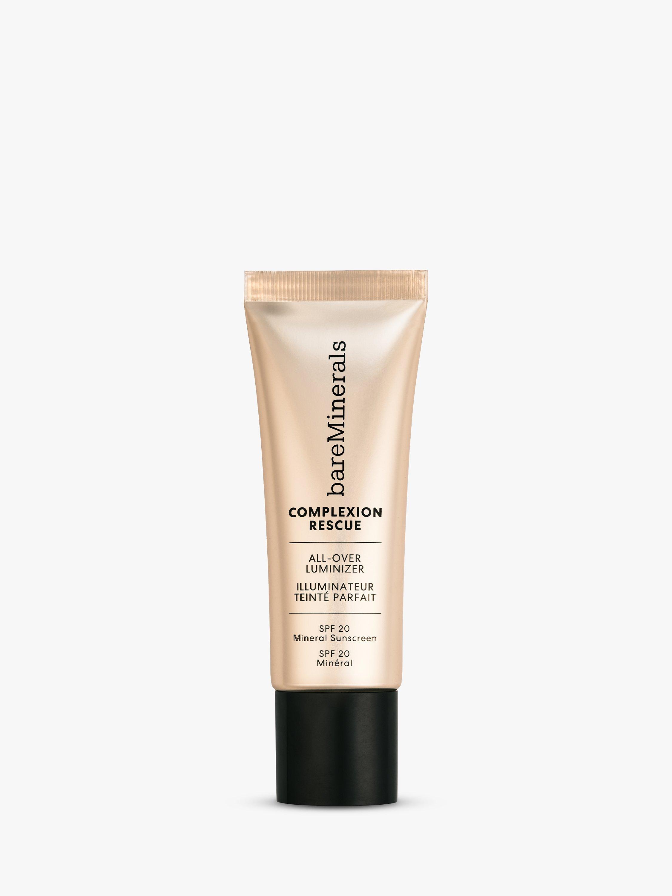 Product image 1 of 5, which shows bareMinerals COMPLEXION RESCUE All-Over Luminizer Mineral SPF20, Rose Gold