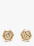 Olivia Burton Bee & Honeycomb Stud Earrings, Gold