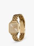 Olivia Burton Women's Grosvenor Square Sunray Dial Crystal Bracelet Strap Watch, Gold