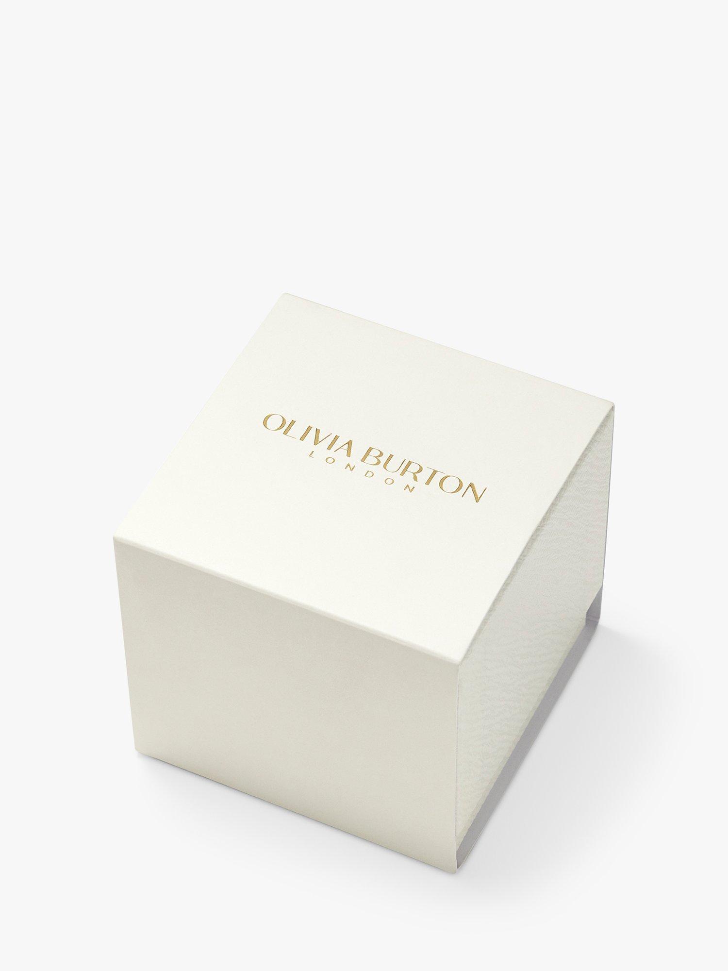 Product image 7 of 7, which shows Olivia Burton Women's Grosvenor Square Sunray Dial Crystal Bracelet Strap Watch, Gold