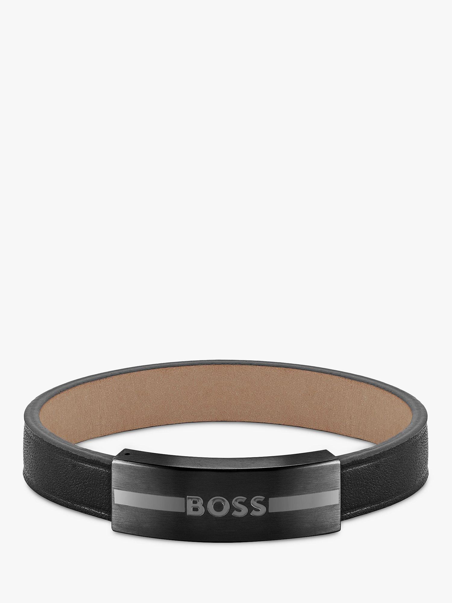 BOSS Men's Luke Leather Bracelet