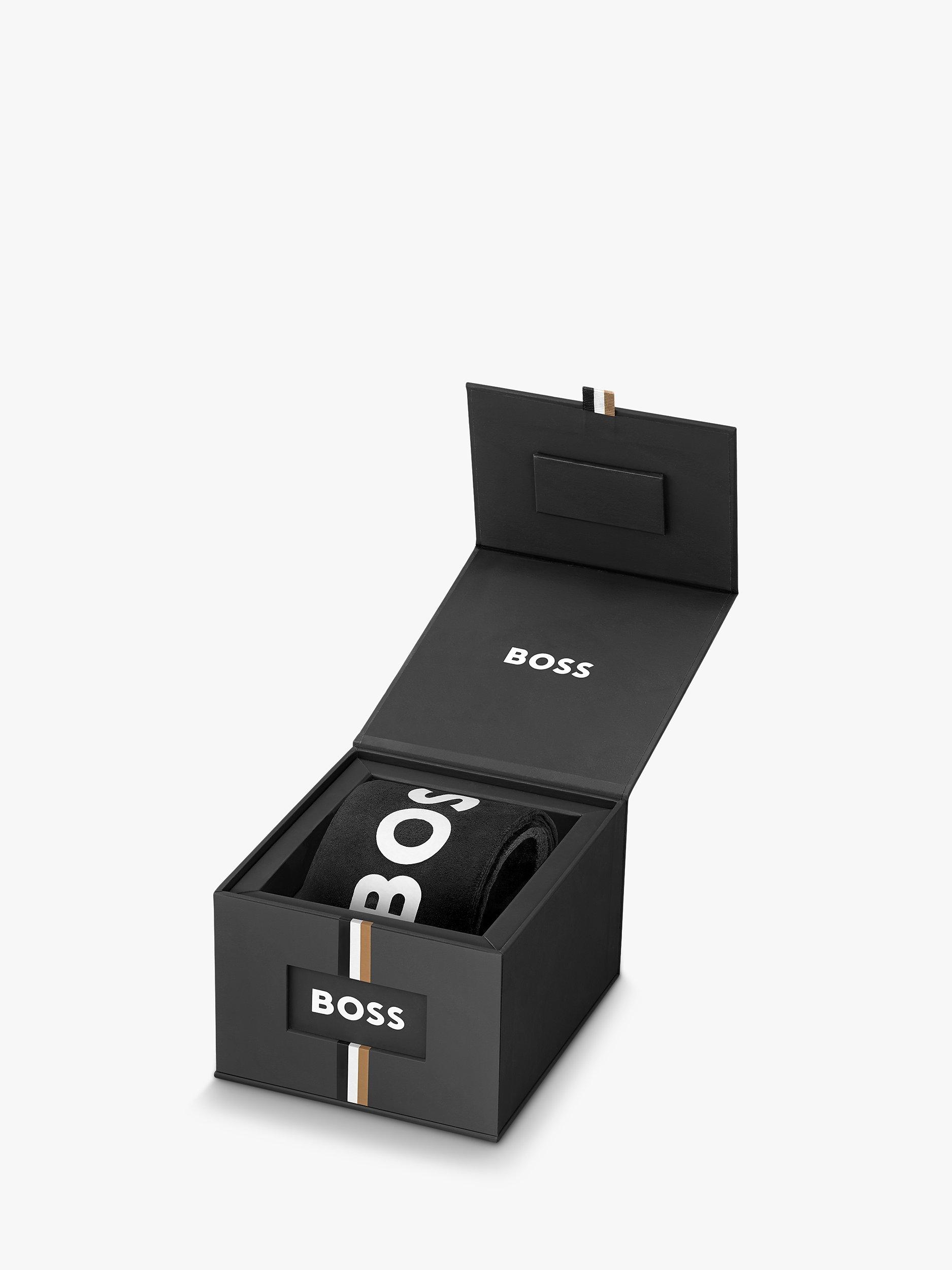 Product image 4 of 6, which shows BOSS Men's Troper Chronograph Bracelet Strap Watch, Silver/Black 1514108