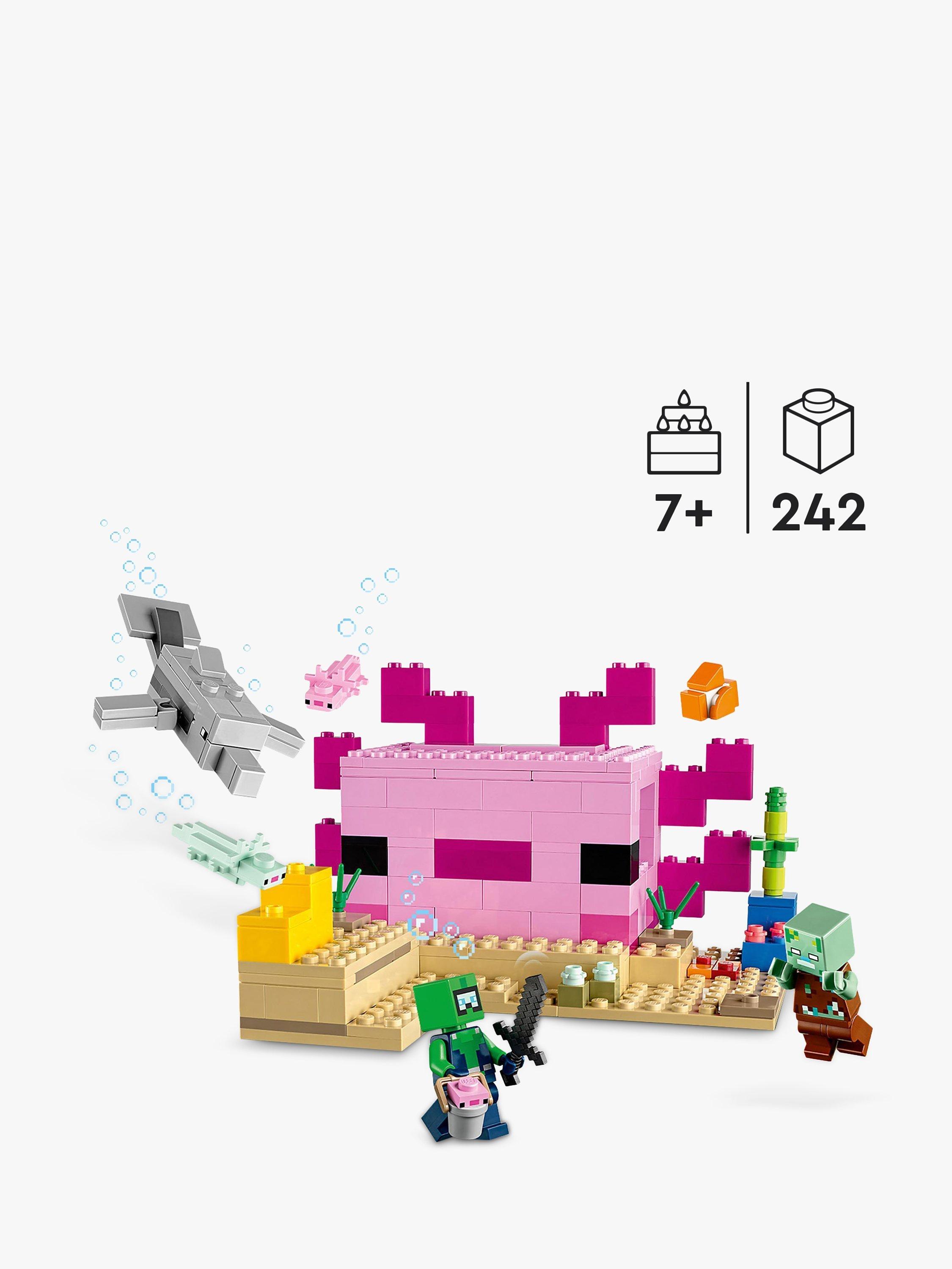 Lego minecraft axolotl clearance