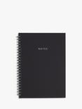 John Lewis 2.0 A5 Spiral Notebooks, Set of 2, Black