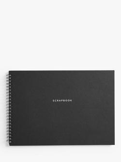 John Lewis 2.0 Spiral Bound Scrapbook, Black, Black