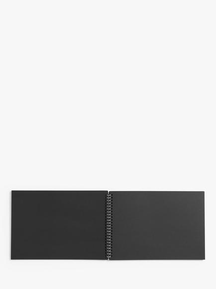 John Lewis 2.0 Spiral Bound Scrapbook, Black - view 2, Black
