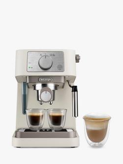 De'Longhi EC260 Stilosa Manual Pump Espresso Coffee Machine, Cream