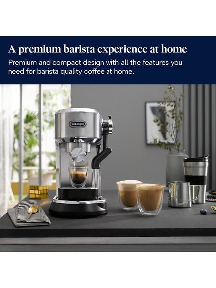 De'Longhi Dedica Maestro Plus EC950.M Coffee Machine, Silver - view 2, Silver