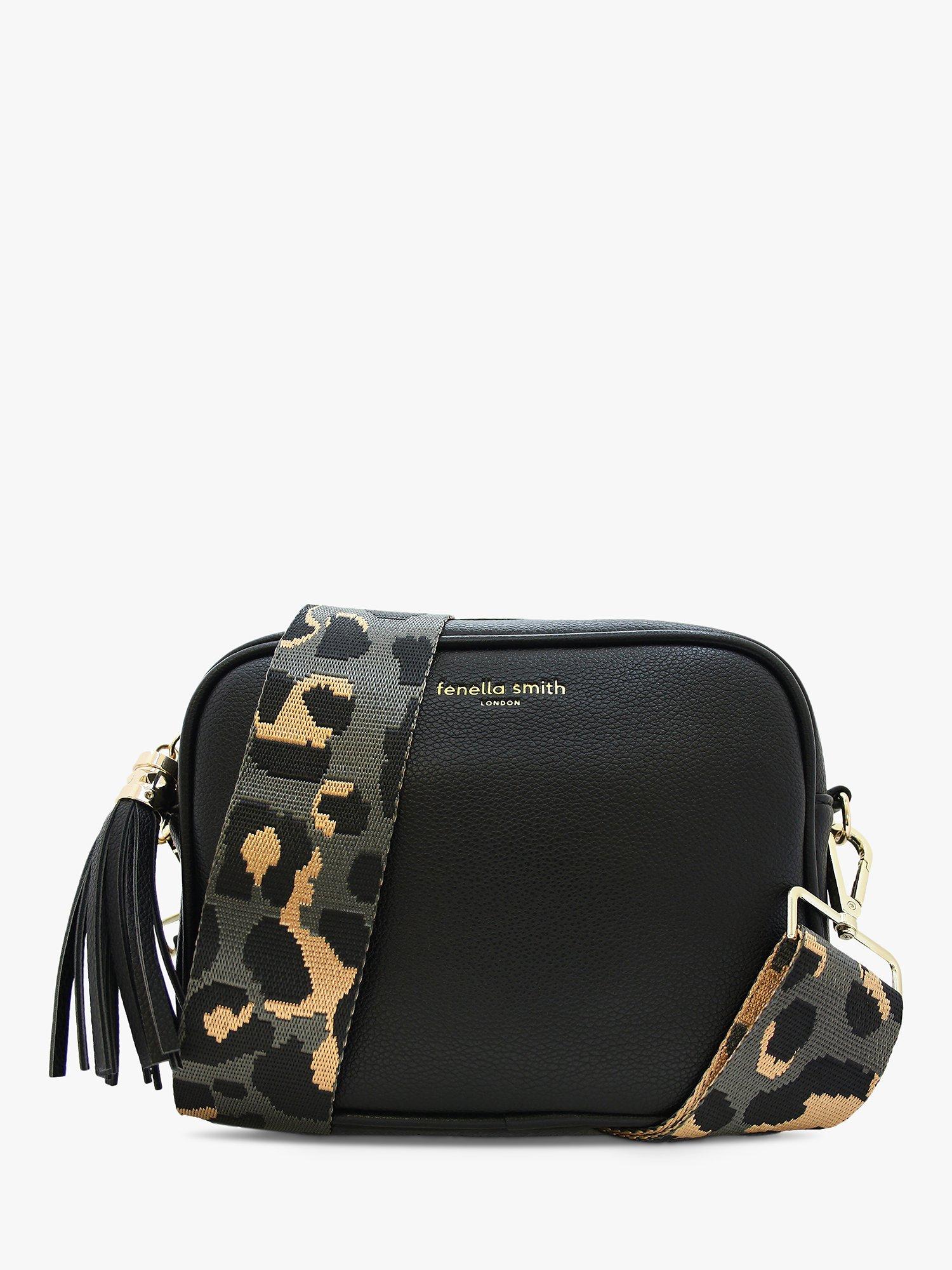 Fenella Smith Lulu Recycled Cross Body Bag, Black
