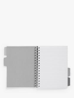 John Lewis 2.0 A5 Subject Divider Organiser, Black - view 2, Black