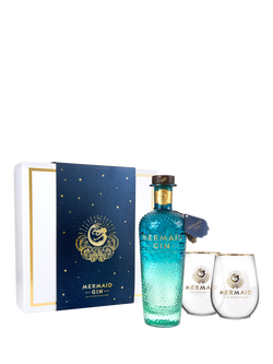 Isle of Wight Distillery Mermaid Large Gin Gift Set, 70cl, Multi