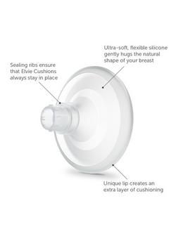 Elvie Silicone Nipple Cushions, Pack of 2 - view 2, Clear