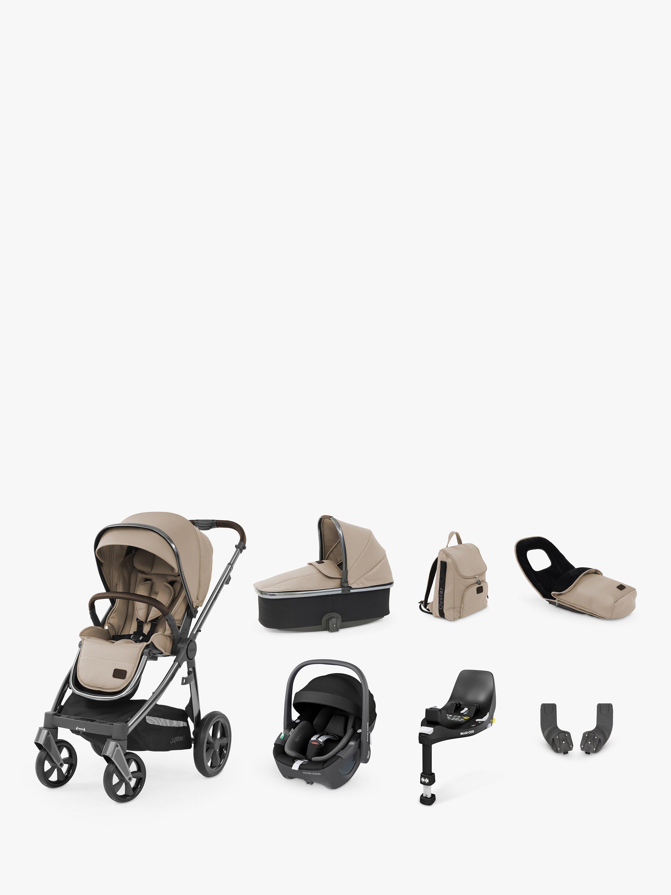 Oyster 3 Pushchair, Carrycot & Maxi-Cosi Pebble Luxury Travel System Bundle, Butterscotch