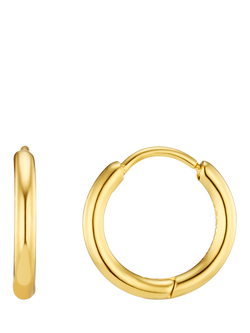 Orelia Luxe Huggie Hoop Earrings, Gold