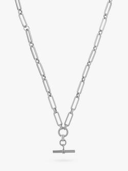 Orelia Luxe Linear Link Necklace, Silver, Silver