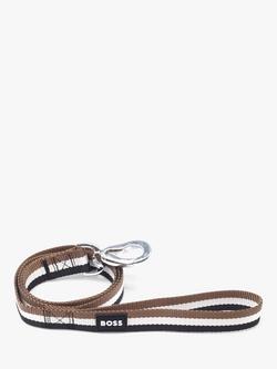 HUGO BOSS Stripe Dog Lead, White/Multi, White/Multi