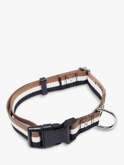 HUGO BOSS Stripe Dog Collar, White/Multi - view 2, Multi