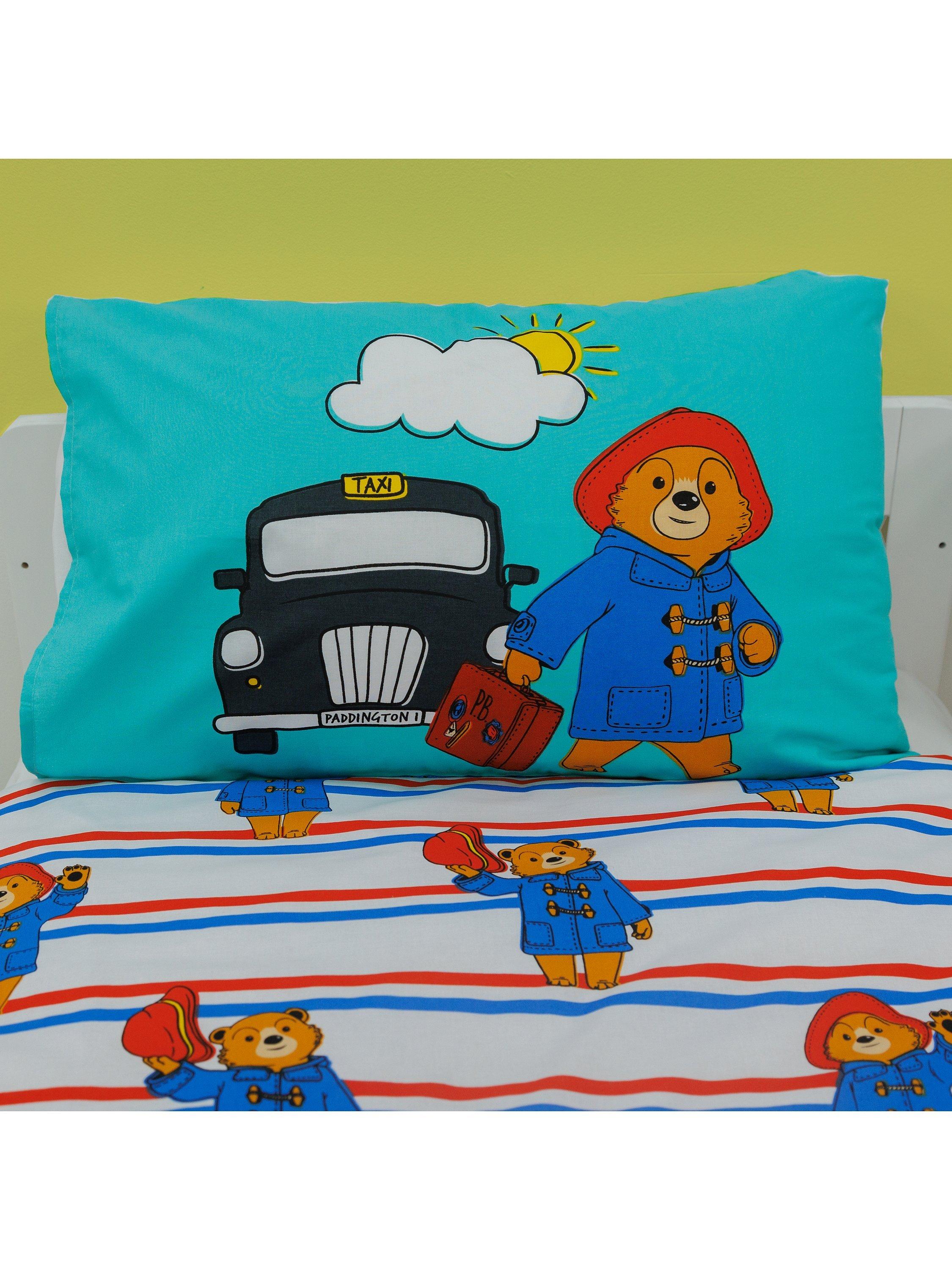 Paddington Bear Reversible Pure Cotton Duvet Cover and Pillowcase Set Cotbed Set