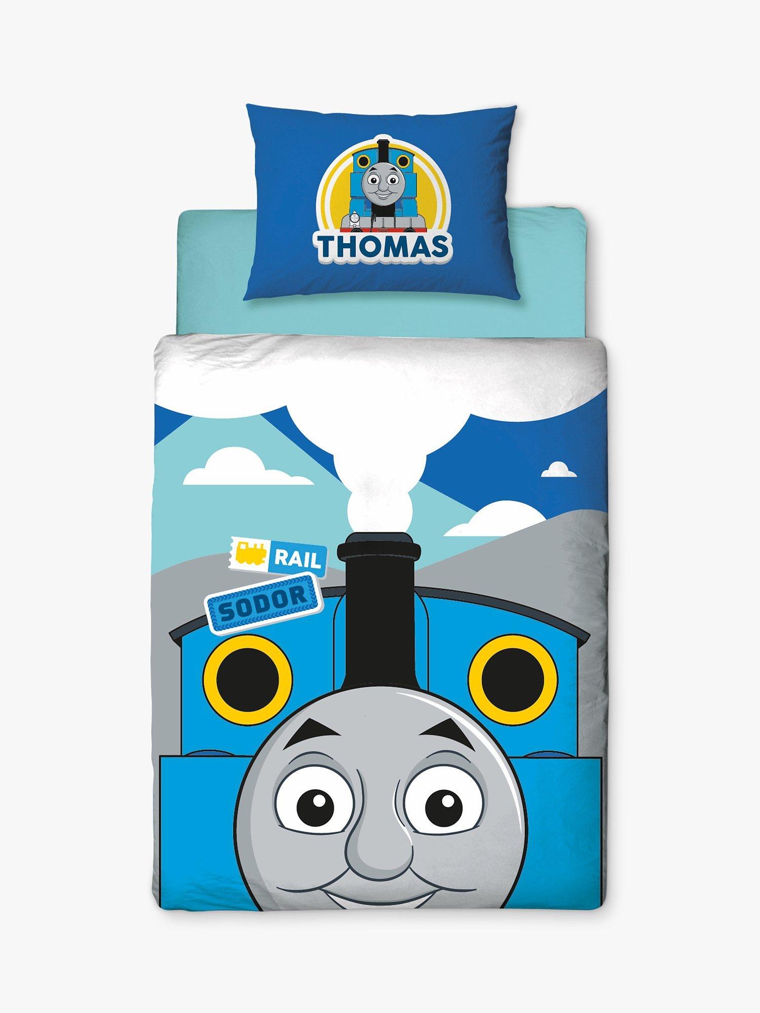 Thomas & Friends Thomas Easy Care Duvet Cover and Pillowcase Set, Cotbed Set