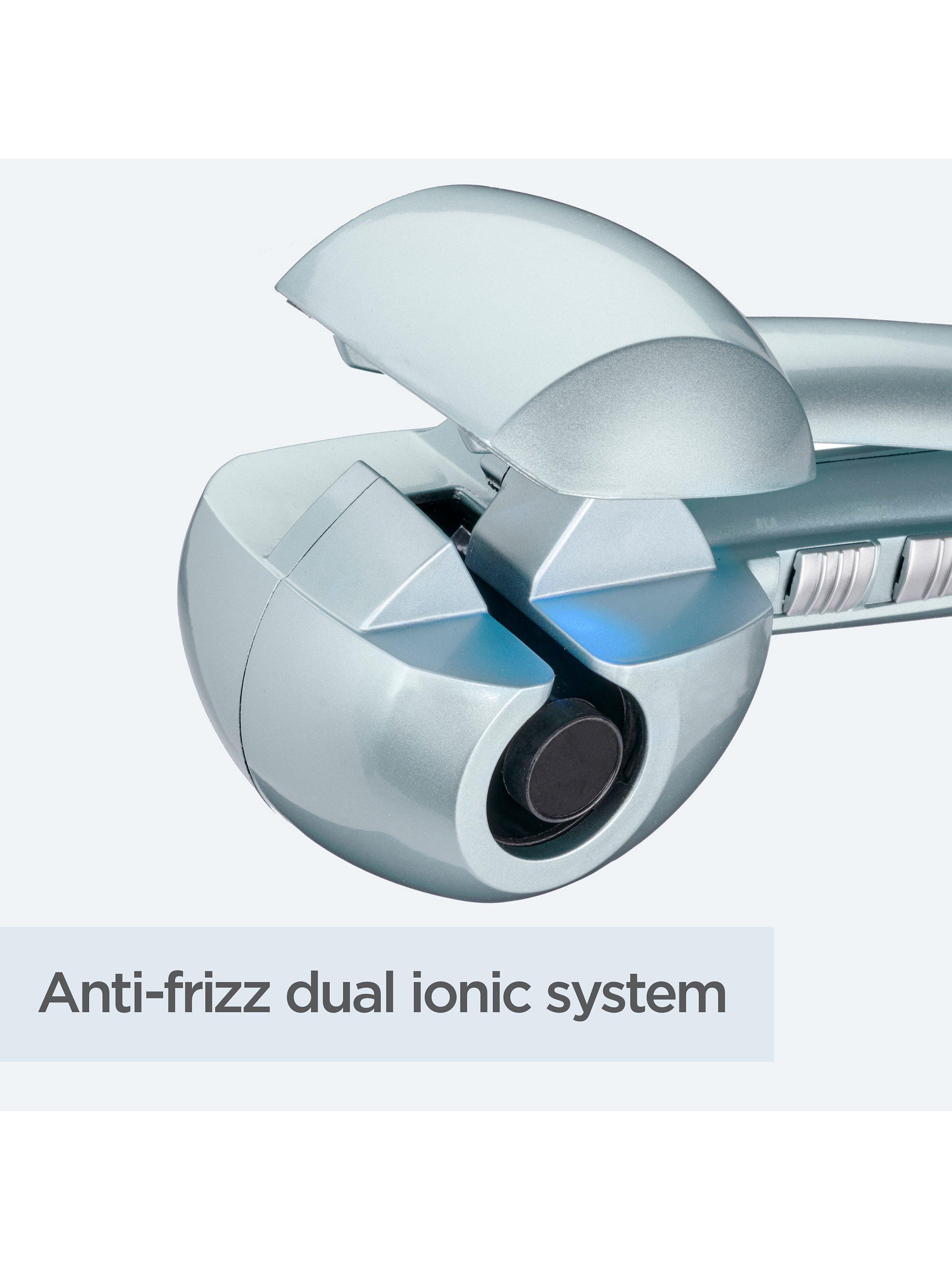 BaByliss Hydro Fusion Anti Frizz Curl Secret Automatic Hair Curler Blue