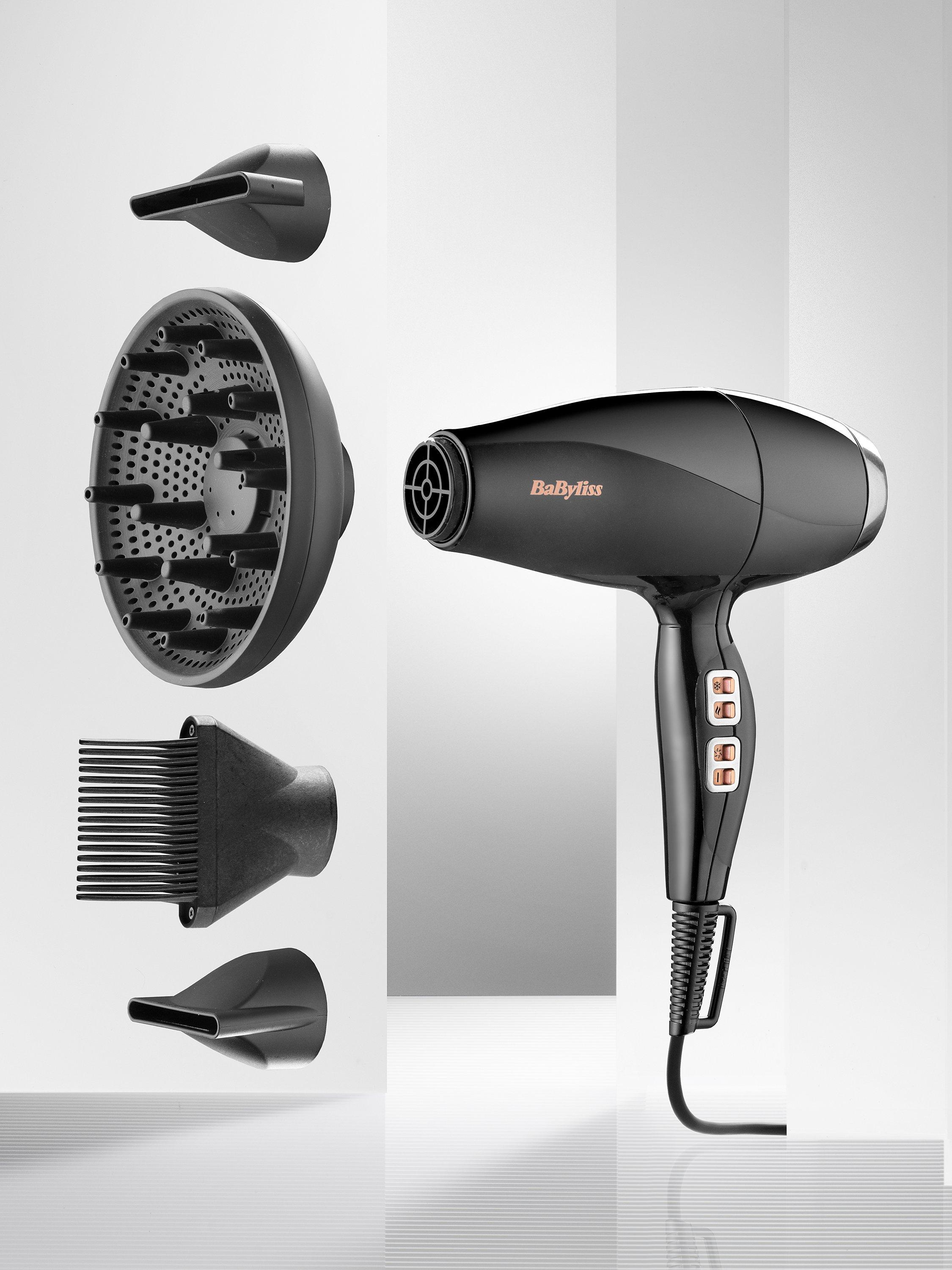 Product image 8 of 10, which shows BaByliss 2300 Styler Dryer Professional Hair Dryer, Black