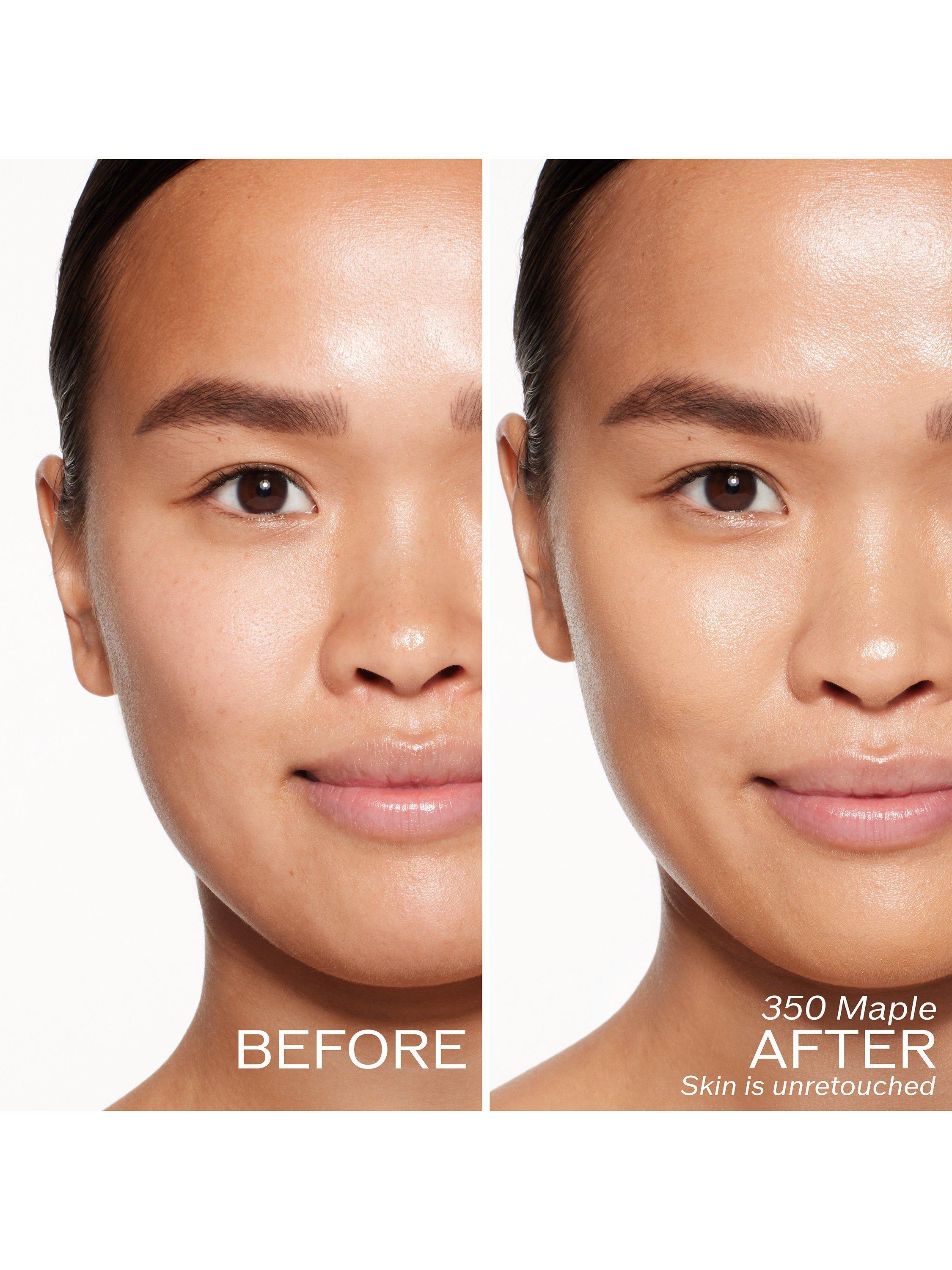 Product image 3 of 8, which shows Shiseido RevitalEssence Glow Foundation, Maple 350