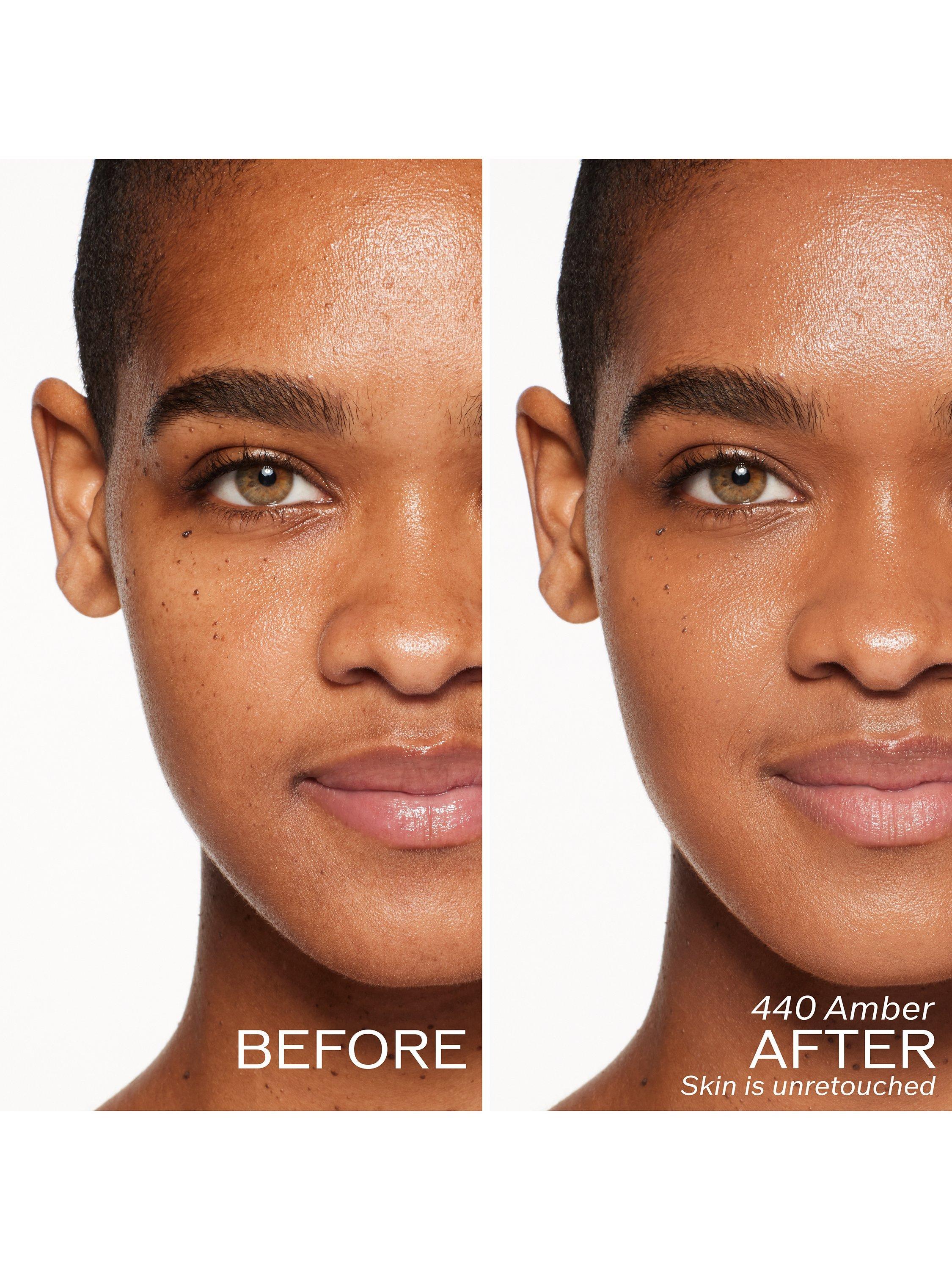 Product image 3 of 8, which shows Shiseido RevitalEssence Glow Foundation, Amber 440