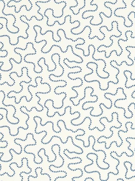 Harlequin x Sophie Robinson Wiggle Wallpaper, Lapis/Sky HSRW113063