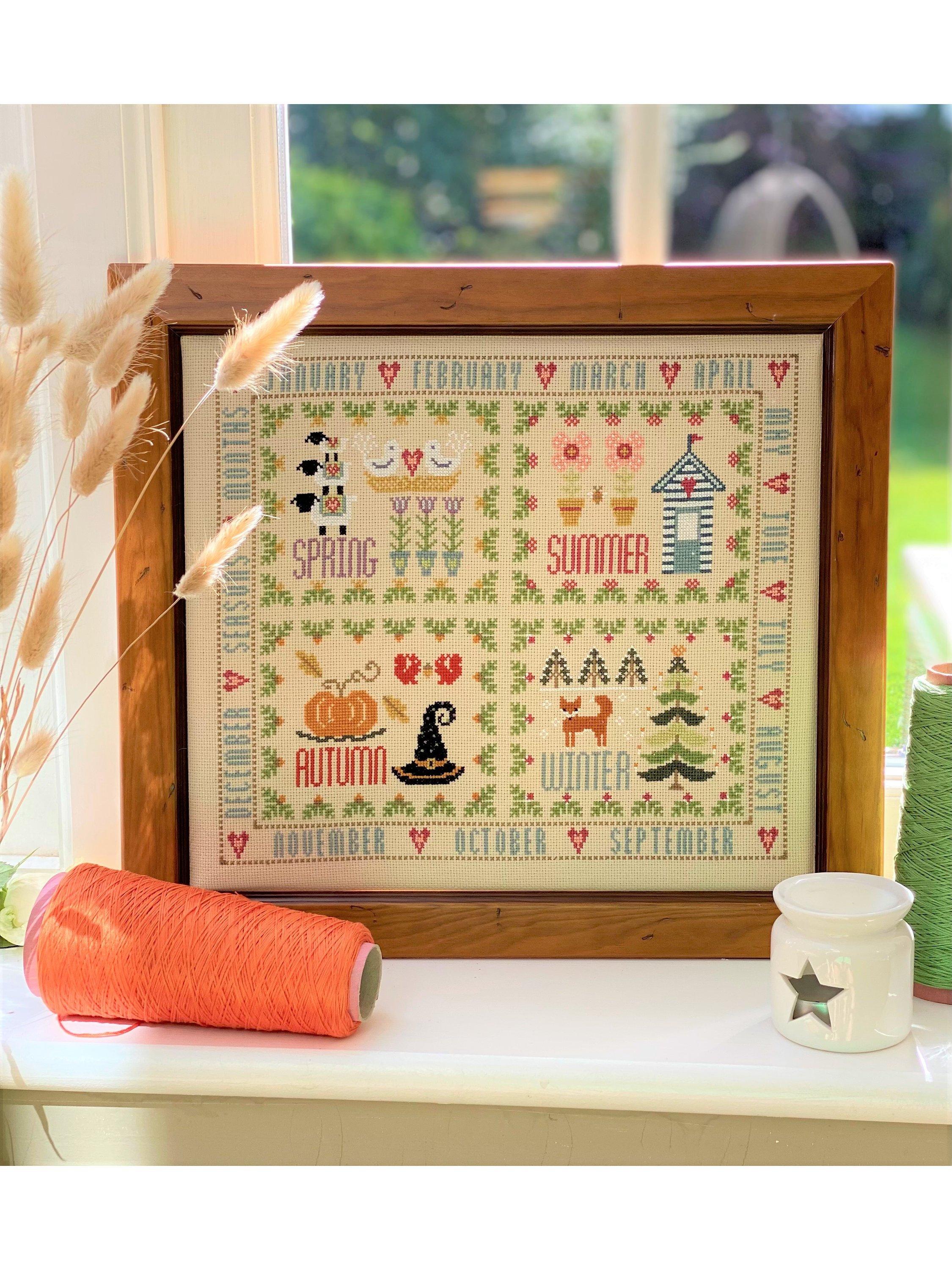 Historical Sampler Company Four Seasons Cross Stitch Kit