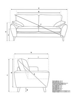 John Lewis Ambleside Large 3 Seater Sofa, Light Leg - view 2, Chenille Blue