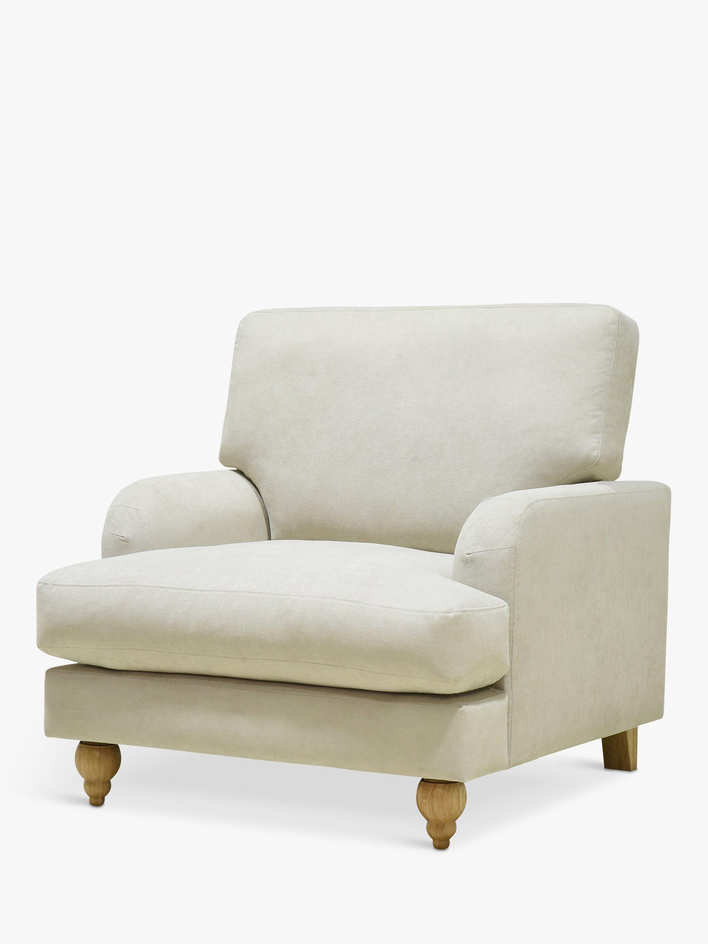 Clover Range, John Lewis Clover Armchair, Light Leg, Fine Chenille Natural