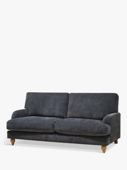 John Lewis Clover Large 3 Seater Sofa, Dark Leg, Chunky Chenille Charcoal, Chunky Chenille Charcoal