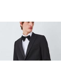 Kin Oversized Ready Tied Silk Blend Bow Tie, Black - view 2, Black