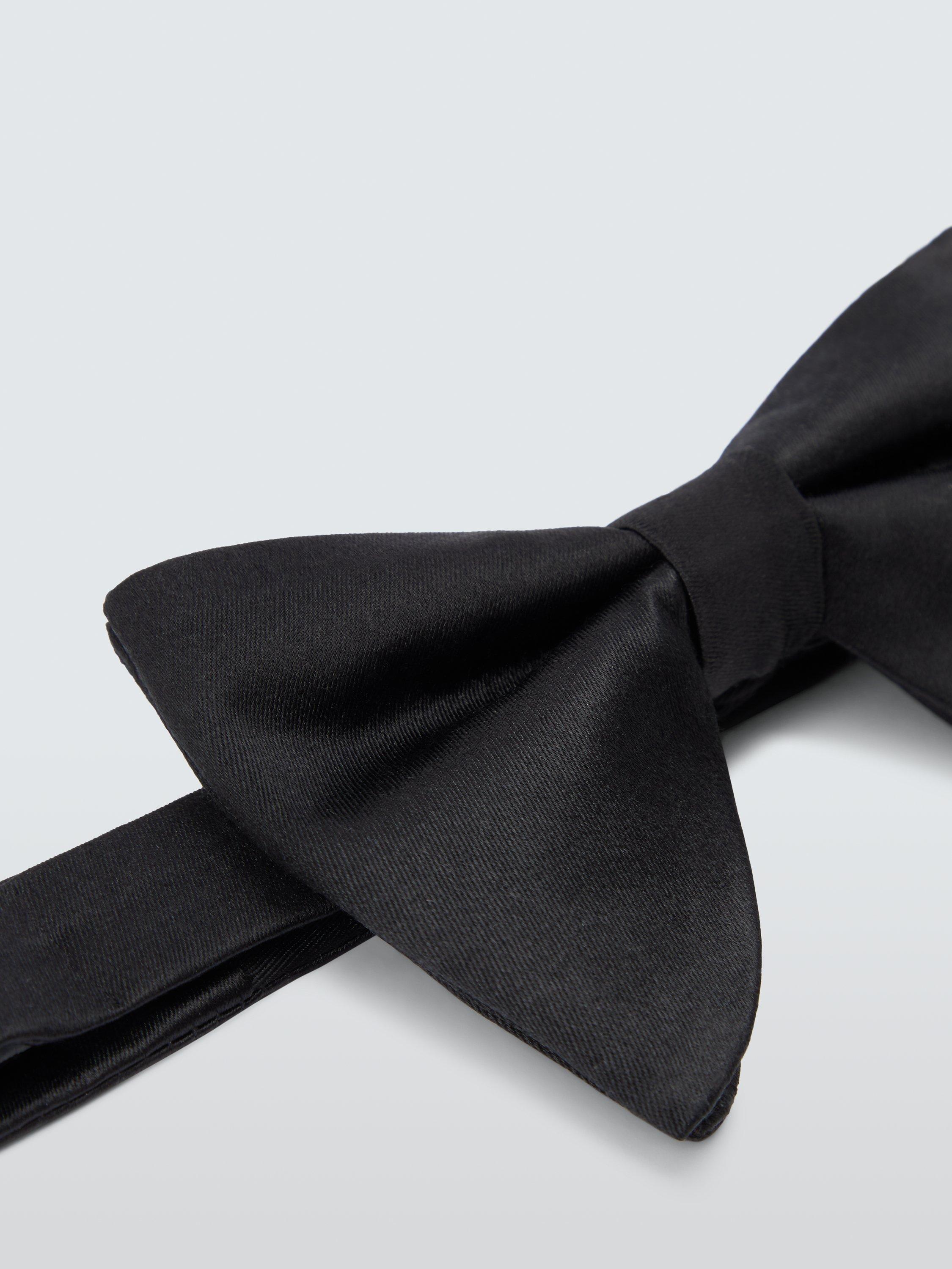 Product image 3 of 4, which shows Kin Oversized Ready Tied Silk Blend Bow Tie, Black