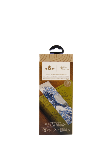 DMC The Great Wave Bookmark Cross Stitch Kit - view 2, Multi