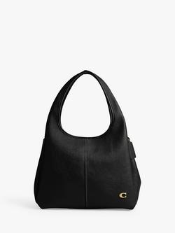 Coach Lana Leather Shoulder Bag, Black