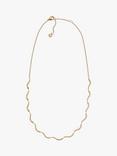 Skagen Wave Chain Necklace, Gold