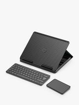Logitech Casa Pop-Up Desk with Wireless Keyboard & Touchpad, Graphite