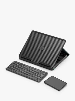 Logitech Casa Pop-Up Desk with Wireless Keyboard & Touchpad, Graphite