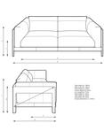 John Lewis Nest Large 3 Seater Leather Sofa, Light Leg, Butterscotch Leather