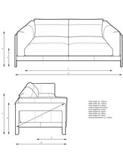 John Lewis Nest Large 3 Seater Leather Sofa, Light Leg, Butterscotch Leather - view 2, Butterscotch Leather