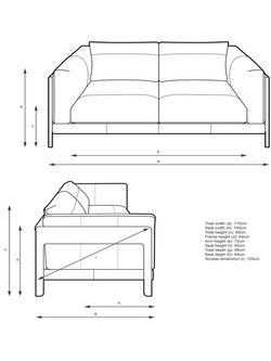 John Lewis Nest Medium 2 Seater Leather Sofa, Light Leg, Butterscotch Leather - view 2, Butterscotch Leather