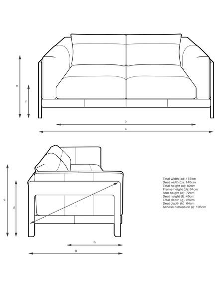 John Lewis Nest Medium 2 Seater Leather Sofa, Light Leg, Butterscotch Leather - view 2, Butterscotch Leather