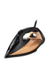 Philips 7000 Series DST7040/80 HV SteamGlide Elite Steam Iron, Black/Gold