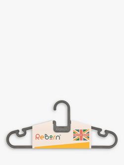 ReBorn Recycled Plastic Clothes Hangers, Pack of 5, Grey, Grey