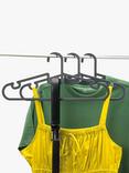 ReBorn Recycled Plastic Clothes Hangers, Pack of 5, Grey