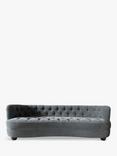 Tetrad Kensington Velvet Large 3 Seater Sofa, Dark Leg